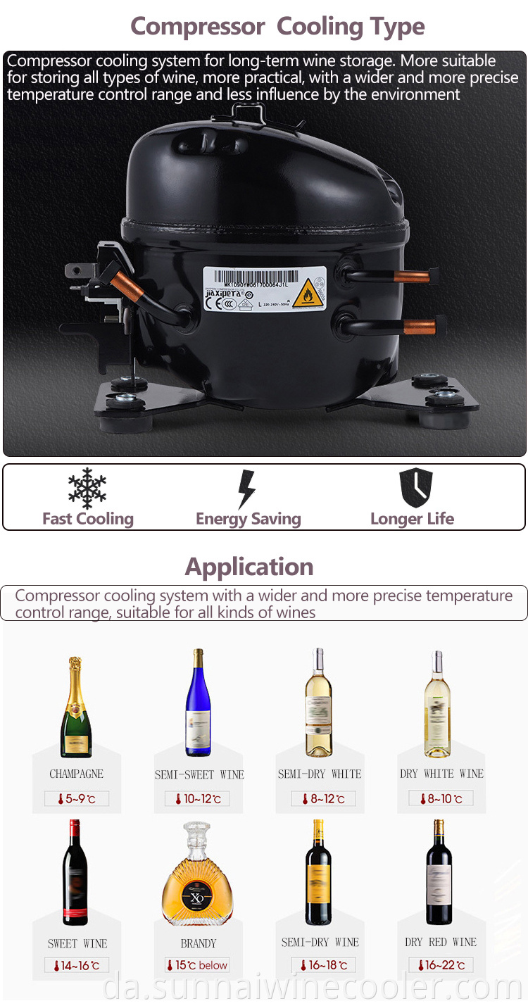 wine cooler compressor cooling system 